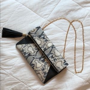 Urban expressions faux snakeskin bag
